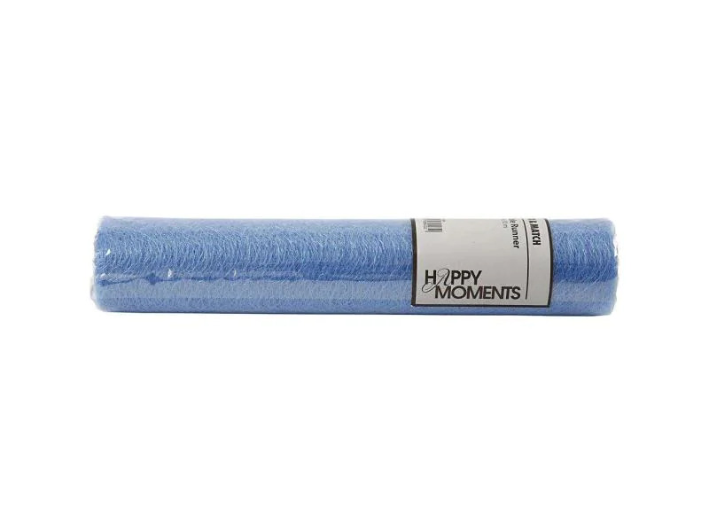 Creativ Company Tischläufer 30 cm x 10 m, Blau