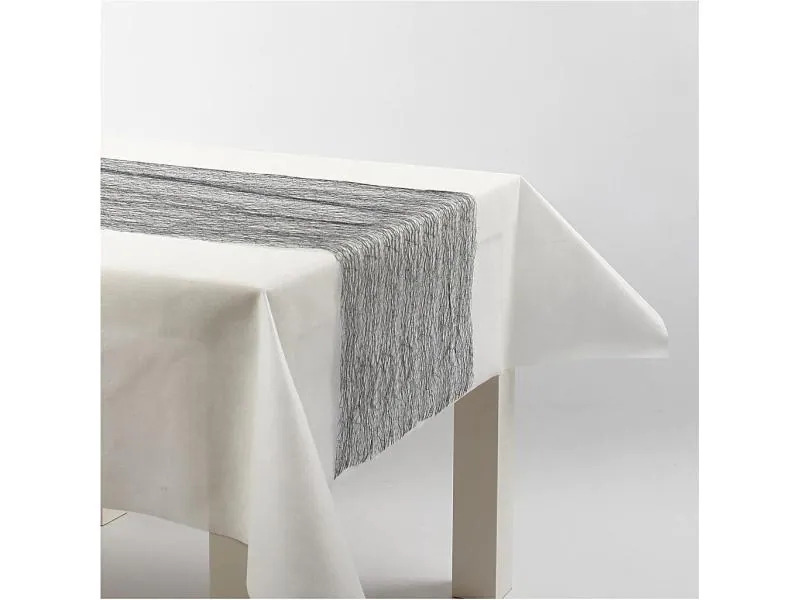 Creativ Company Tischläufer 30 cm x 10 m, Schwarz