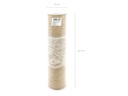 Partydeco Tischläufer Jute mit Spitze 28 x 275 cm, 1 Stk, Braun/Weiss