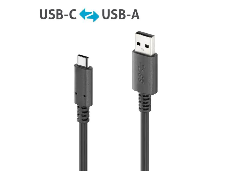 PureLink USB 3.1-Kabel 10Gbps, 15W USB A - USB C 0.5 m