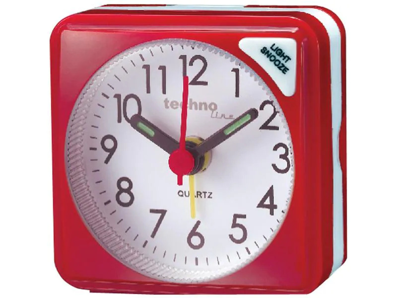 Technoline Klassischer Wecker Modell S Rot