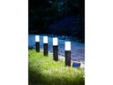 EGLO Leuchten Wegeleuchte Solar Spiess Rattan, 4er Set