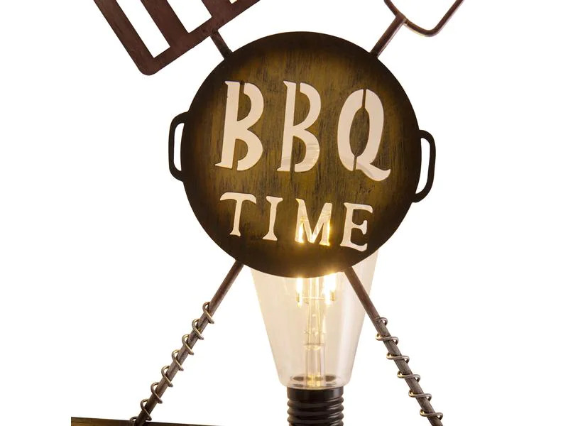 Näve Gartenlicht LED-Solar Erdspiess BBQ, Rost
