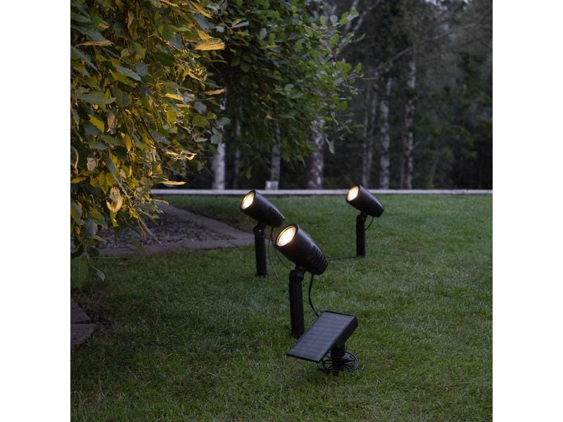 Star Trading Gartenlicht Solar-Spotlight Powerspot, Schwarz