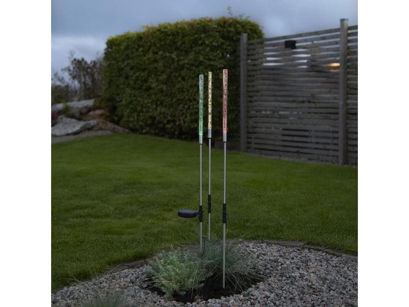 Star Trading Gartenlicht Solardekoration Bubbly, Mehrfarbig, 3er Set