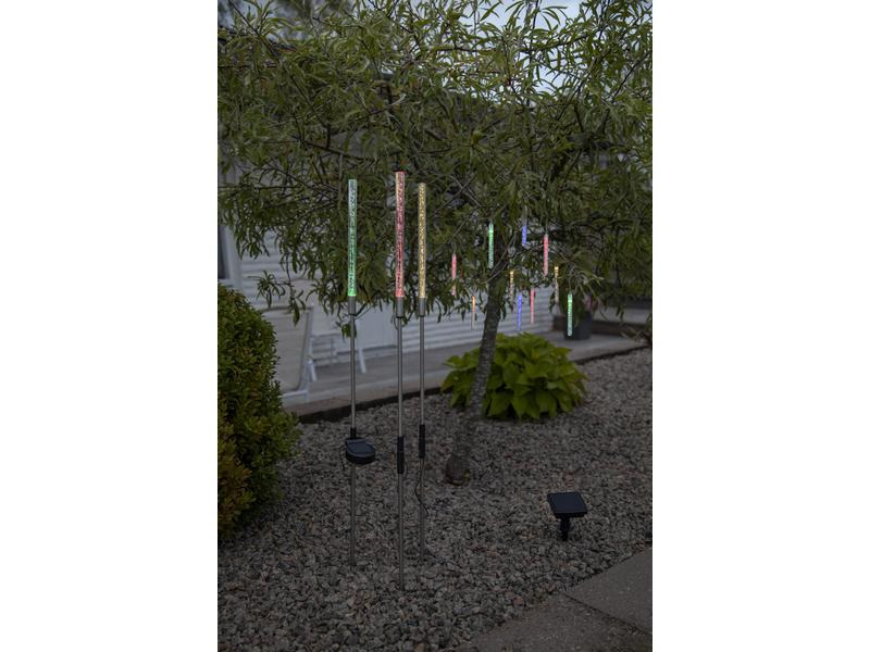 Star Trading Gartenlicht Solardekoration Bubbly, Mehrfarbig, 3er Set
