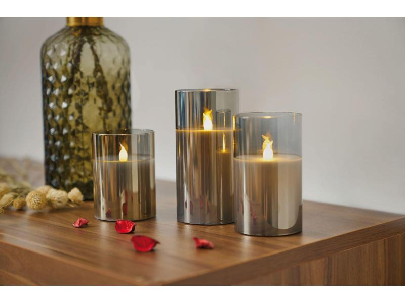 Pauleen LED-Kerzen Set Classy Smokey, Ø 75 mm