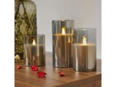 Pauleen LED-Kerzen Set Classy Smokey, Ø 75 mm