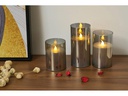 Pauleen LED-Kerzen Set Classy Smokey, Ø 75 mm
