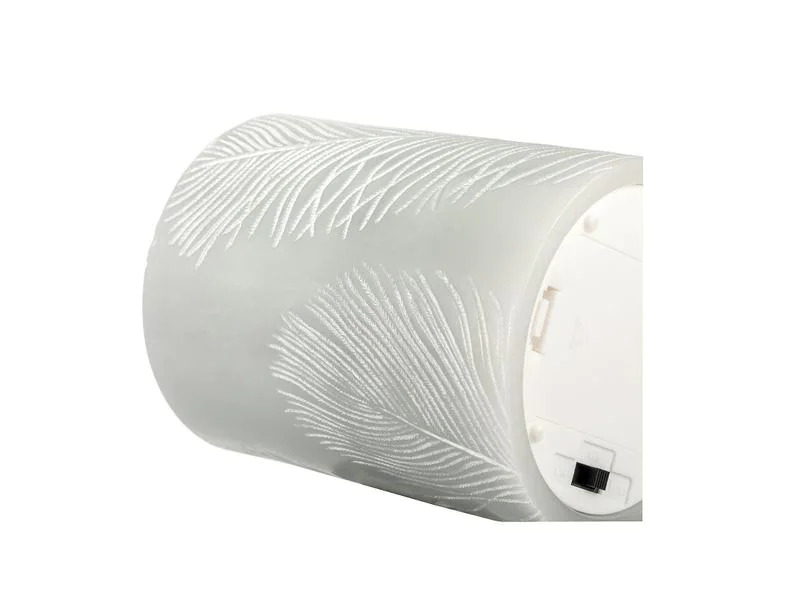 Pauleen LED-Kerzen Set Cosy Feather Ø 7.6 cm, 2 Stück