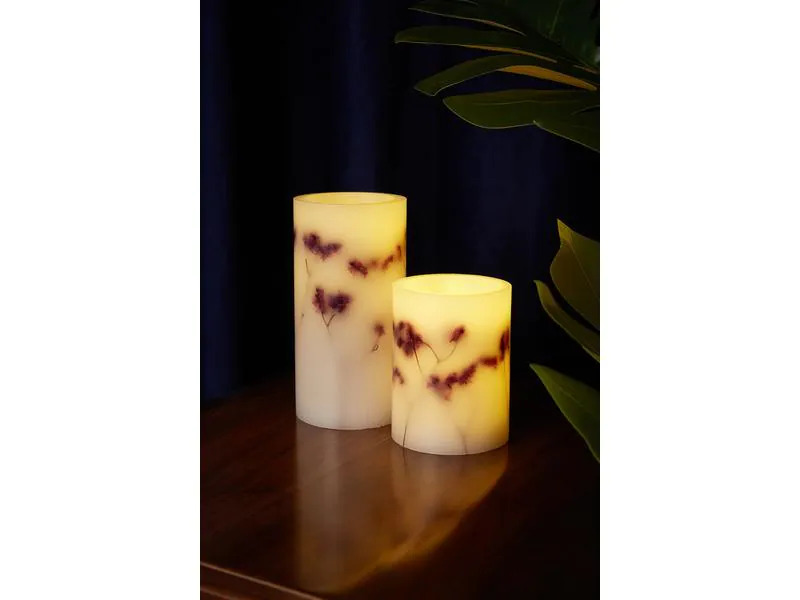 Pauleen LED-Kerzen Set Shiny Bloom Ø 7.6 cm, 2 Stück