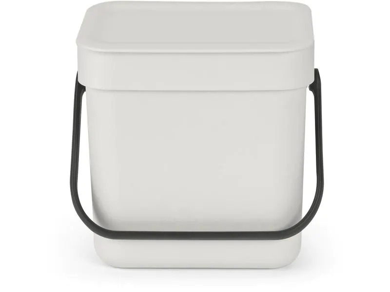 Brabantia Komposteimer Sort &amp; Go 3 l, Hellgrau
