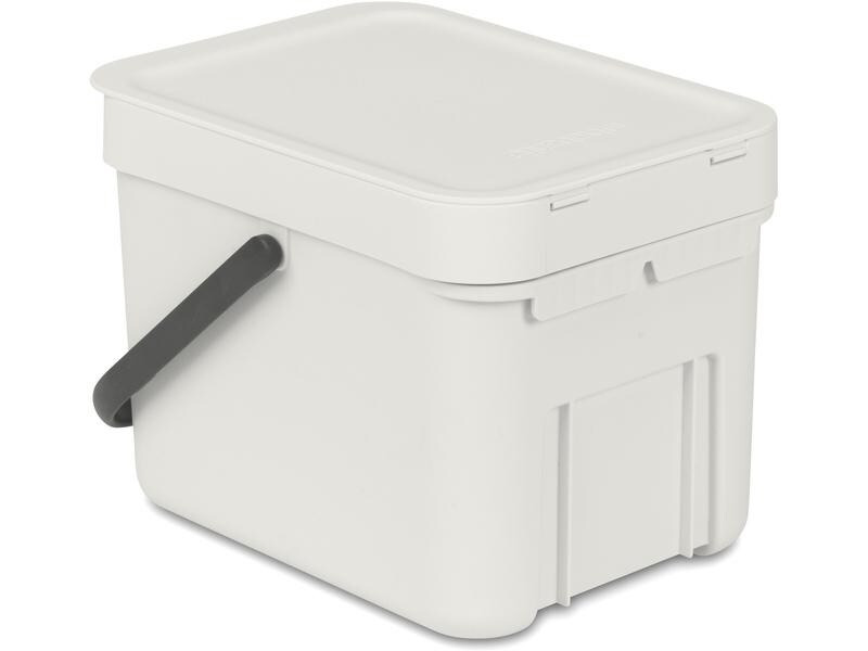 Brabantia Komposteimer Sort &amp; Go 6 l, Hellgrau