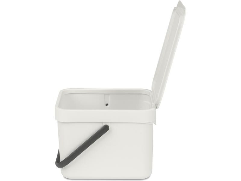 Brabantia Komposteimer Sort &amp; Go 6 l, Hellgrau