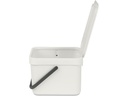 Brabantia Komposteimer Sort &amp; Go 6 l, Hellgrau