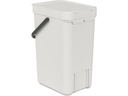 Brabantia Recyclingbehälter Sort &amp; Go 12 l, Hellgrau