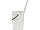 Brabantia Recyclingbehälter Sort &amp; Go 12 l, Hellgrau