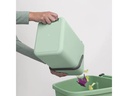 Brabantia Recyclingbehälter Sort &amp; Go 12 l, Hellgrün