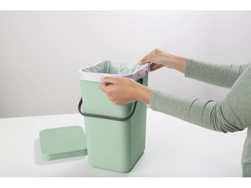 Brabantia Recyclingbehälter Sort &amp; Go 12 l, Hellgrün