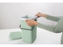 Brabantia Recyclingbehälter Sort &amp; Go 12 l, Hellgrün