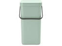Brabantia Recyclingbehälter Sort &amp; Go 16 l, Hellgrün