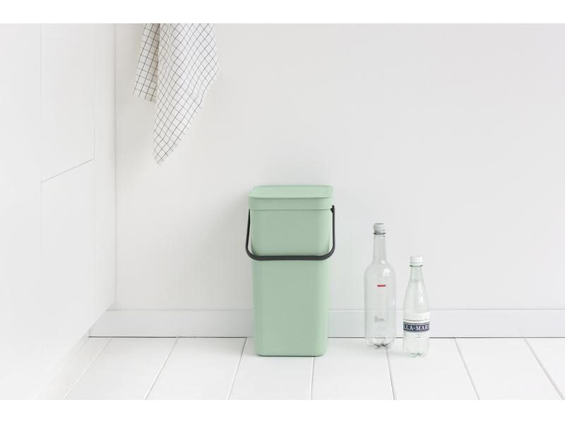 Brabantia Recyclingbehälter Sort &amp; Go 16 l, Hellgrün