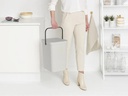 Brabantia Recyclingbehälter Sort &amp; Go 25 l, Hellgrau