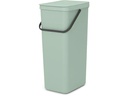 Brabantia Recyclingbehälter Sort &amp; Go 40 l, Hellgrün