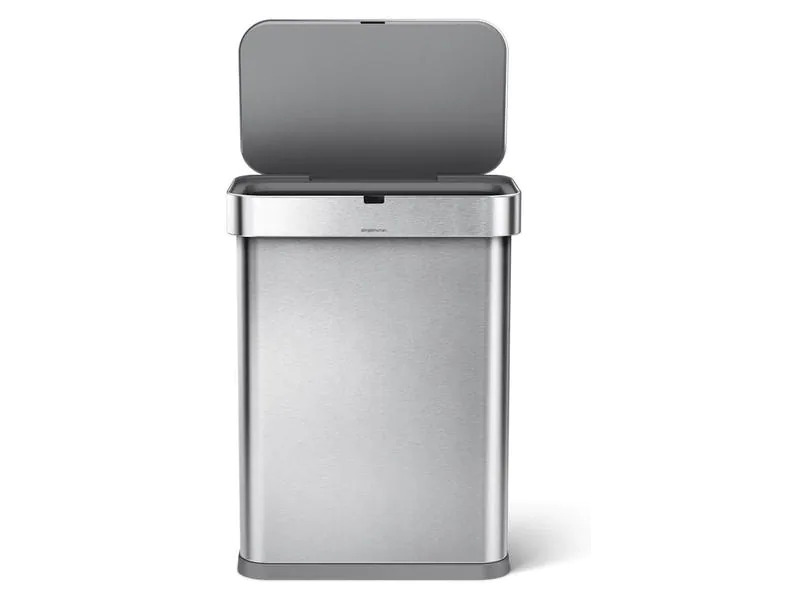 Simplehuman Sensorabfalleimer 58 l, Silber