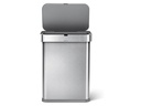 Simplehuman Sensorabfalleimer 58 l, Silber