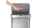 Simplehuman Sensorabfalleimer 58 l, Silber