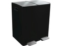 spirella Treteimer Aliya Matt 2 x 20 l, Schwarz
