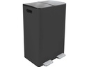 spirella Treteimer Aliya Matt 2 x 30 l, Grau