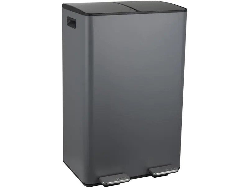 spirella Treteimer Aliya Matt 2 x 30 l, Grau
