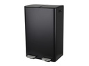 spirella Treteimer Aliya Matt 2 x 30 l, Schwarz