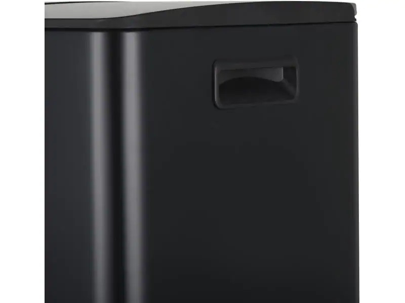 spirella Treteimer Aliya Matt 2 x 30 l, Schwarz