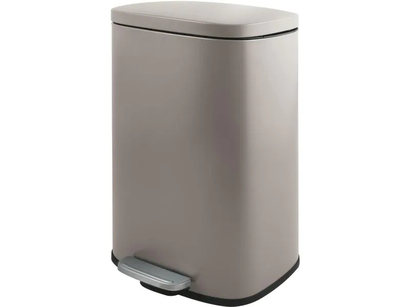 spirella Treteimer Poubelle Akira Matt 30 l, Taupe