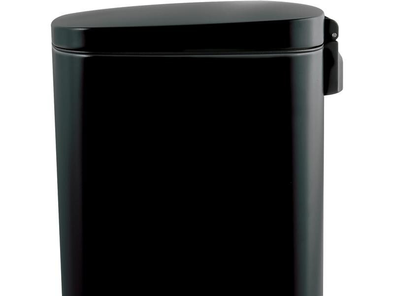 spirella Treteimer Poubelle Akira Matt 50 l, Schwarz