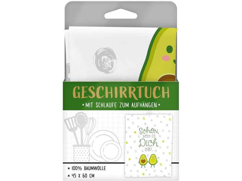 Sheepworld Geschirrtuch Schön, dass es dich gibt Weiss