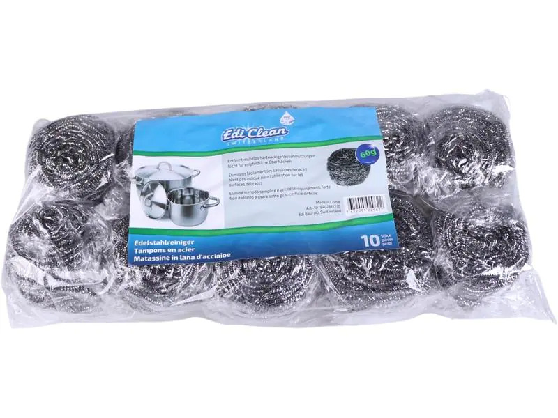 Edi Baur Stahlschwamm 10 Stück, 40 gr