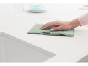 Brabantia Mikrofaser-Reinigungstuch 3 Stück, Grau/Hellgrün/Weiss