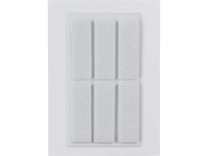 Herma Stickers Filzgleiter 15 x 45 mm, 6 Stück, Weiss