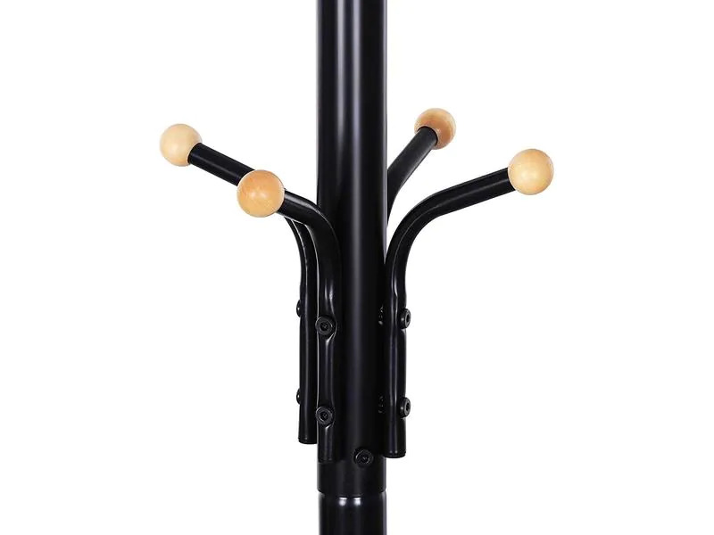 Songmics Garderobenständer 182 cm, Schwarz, Metall