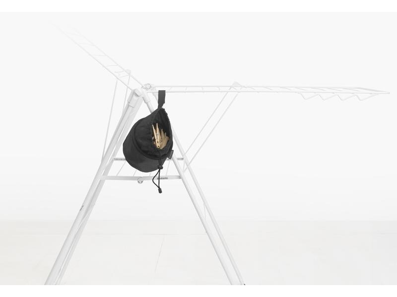 Brabantia Wäscheklammern-Beutel Schwarz, 1 Stück