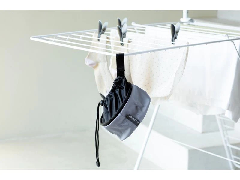 Brabantia Wäscheklammern-Beutel Schwarz/Grau, 1 Stück