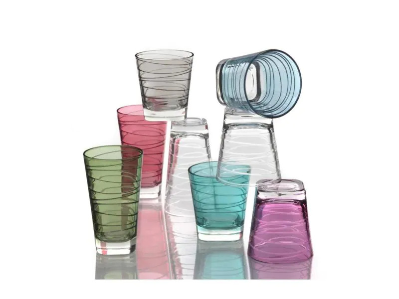 Leonardo Trinkglas Vario Struttura 250 ml, 6 Stück, Grün