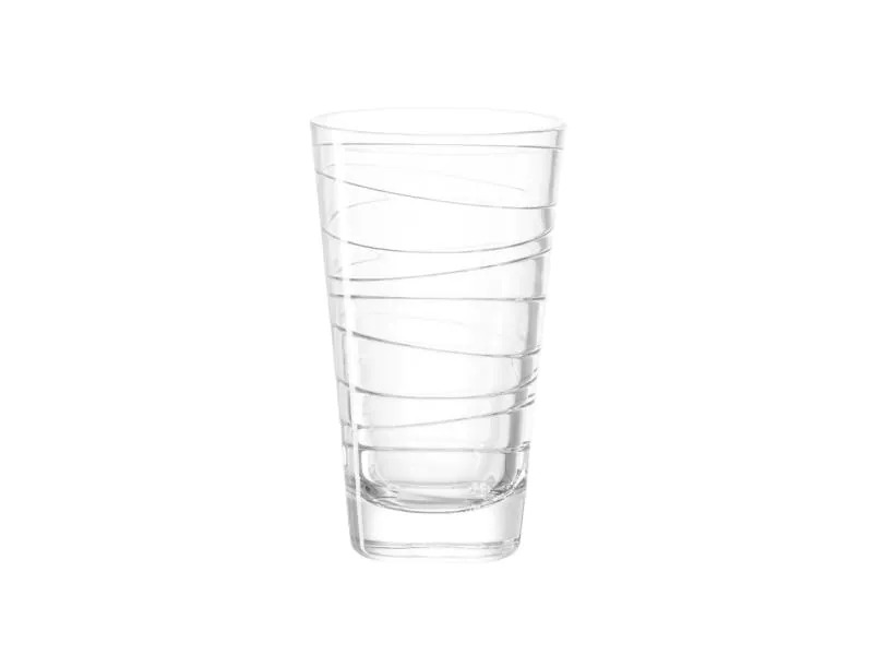Leonardo Trinkglas Vario Struttura 250 ml, 6 Stück, Rot