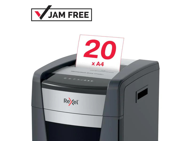 Rexel Aktenvernichter Momentum Extra XP420+ P-4, 20 Seiten
