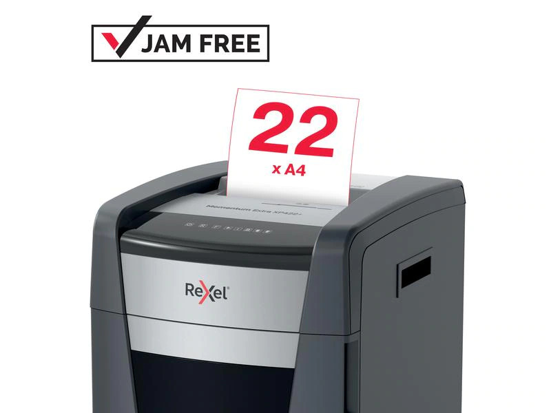 Rexel Aktenvernichter Momentum Extra XP422+ P-4, 22 Seiten