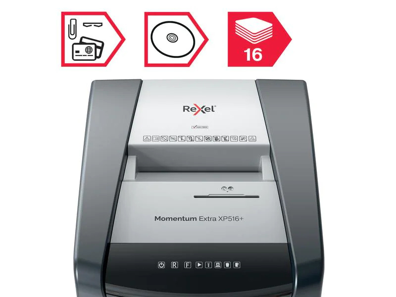 Rexel Aktenvernichter Momentum Extra XP516+ P-5, 16 Seiten